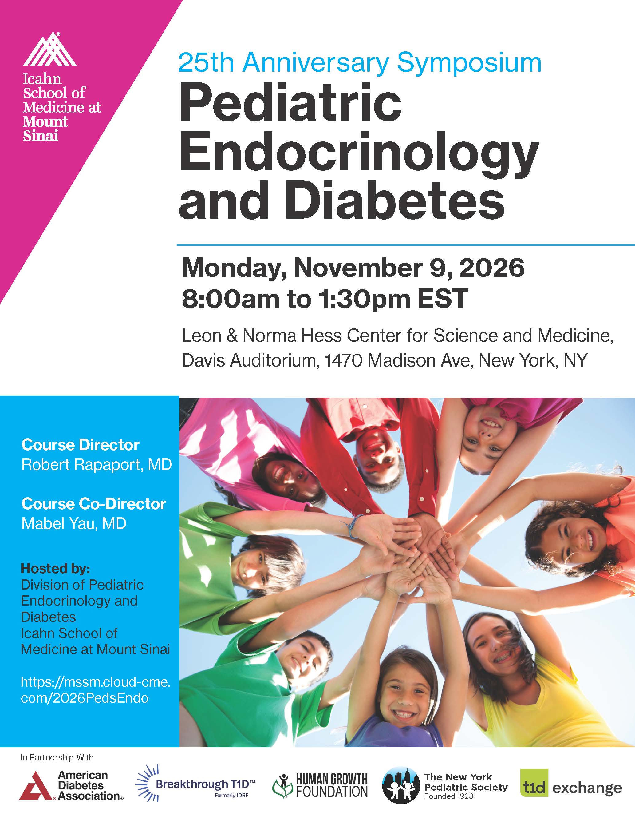 25th Anniversary Pediatric Endocrinology and Diabetes Symposium Banner